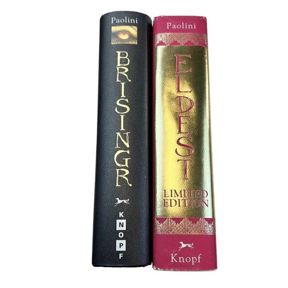 Christopher Paolini Eldest and Brisingr Lot of 2 Fiction Adventure Hardcover - Picture 2 of 9